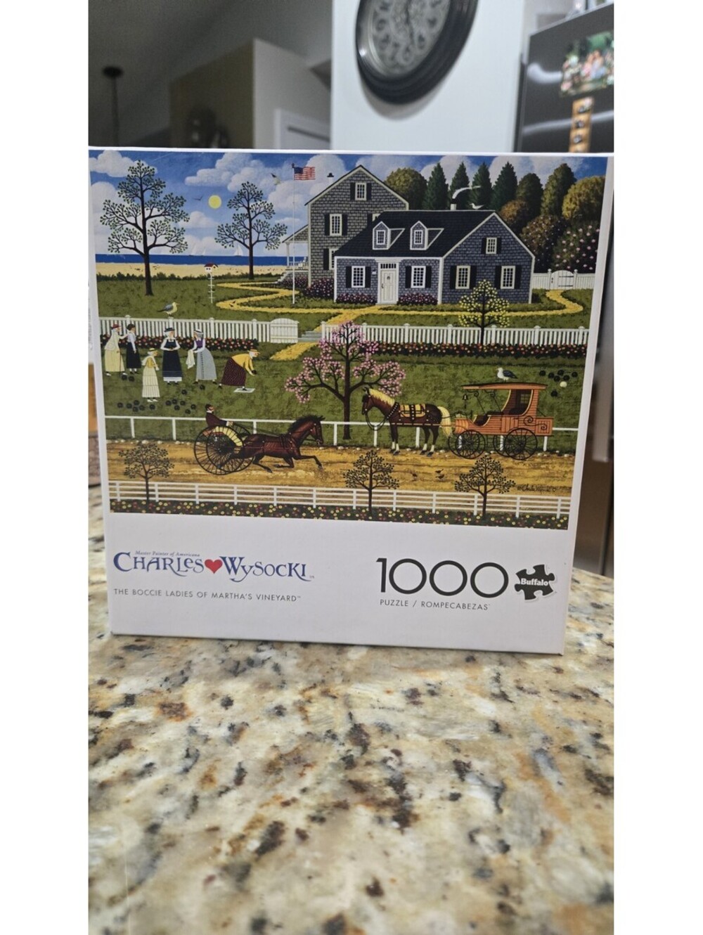 Charles Wysocki The Boccie Ladies of Martha's Vineyard 1000 Piece Jigsaw Puzzle